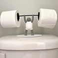thumbnail image 3 of 3D Printed Mr. T Weightlifter Toilet Paper Holder - Strongman Bathroom Decor, Unique Roll Holder & Roll Dispenser Bathroom Storage, 3 of 5