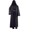 thumbnail image 2 of Disfraz de túnica para adultos para traje de Jedi Skywalker disfraz de Halloween disfraz de túnica con capucha conjunto uniforme completo tres versiones-i, 2 of 4