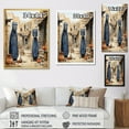 thumbnail image 4 of Designart "Tribes Dogon African Mali II" African Tribes Floater Framed Canvas Wall Art, 4 of 7