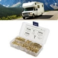 thumbnail image 1 of Sawtooth Picture Hangers Hooks Set, 100pcs Iron Frame Hanging Hooks with Screws Replacement for RV, Ships, Large Trucks, 1 of 7