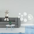 thumbnail image 2 of Figura de escritorio,Estante con estatua de astronauta para decoración de oficina y hogar,Adhesivo de pared,Calcomanías de pared de peces para dormitorio,sala de estar y oficina,Pegatinas de, 2 of 8