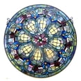 thumbnail image 2 of Metal Window Glass Panel with Hanging Chain and Round Shape, Multicolor, 2 of 2
