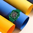 thumbnail image 5 of SMAEL Square Analog-Digital Sports Watch Waterproof Multicolor Chronog LED Alarm Wrist Watch, 5 of 8