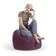 thumbnail image 4 of Gouchee Home Fluffy Collection Contemporary Oversized Faux Fur Bean Bag Chair, Multiple Colors, 4 of 5