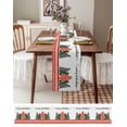 thumbnail image 3 of Christmas Tree Burlap-Cotton Table Runner 108 Inches Long,Xmas Tree Red Checkered Farmhouse Table Runners,Outdoor Dining Tablecloths Decor for Baby Shower/Party/Wedding 13x108, 3 of 9