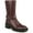 Castagno Leather, variant on Franco Sarto Womens Elle Leather Block Heel Motorcycle Boots