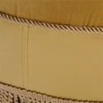 thumbnail image 4 of Yolanda Pouf Rond Décoratif Capitonné en Velours Doré, 4 of 6