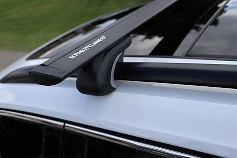 BRIGHTLINES All Black Heavy Duty 220 lbs Wing Shaped Universal Crossbars Roof Racks Compatible with 2014-2023 Jeep Cherokee for Kayak Luggage ski Bike Carrier, a Set of 2