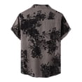 thumbnail image 3 of Playeras Hombre Deportivas Camisa Informal Con Estampado Floral Para Hombre, Camisa De Manga Corta Con Cuello Vuelto, 3 of 5
