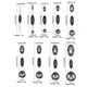 thumbnail image 3 of Bearachild Cucharas medidoras de mano para pastel seco, juego de acero inoxidable, utensilios de cocina para Chef de panadería, accesorios para Cocina y Comedor negro 9 piezas Bearachild HA009706-05, 3 of 6