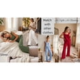 thumbnail image 3 of UVN Pajamas for Women 2 Piece Ruffle Strap Tops and Drawstring Long Pants Ladies Casual Sleepwear Lounge Pajama Sets with Pockets, 3 of 7