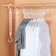 thumbnail image 5 of Colgador de ropa para colgar en armario, perchero antideslizante para camisa, tendedero, organizador plegable para guardarropa de dormitorio en Almacenamiento y organización del hogar Blanco Advancent HA067554-01, 5 of 6