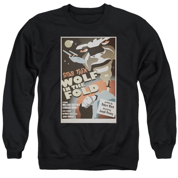 Star Trek Tos Episode 43 Adult Crewneck Sweatshirt Black
