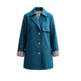 thumbnail image 5 of Tqcoqu Women's Lightweight Windproof Casual Trench Jacket Lapel Button Down Coat with Plaid Lining and Pockets, 5 of 9