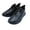 Black, variant on Seeotter Men's Crocodile Pattern Leather Sneakers Slip-on Casual Air Cushion Elastic Waterproof Non-Slip High-Top Height Lifting Comfortable Shoes