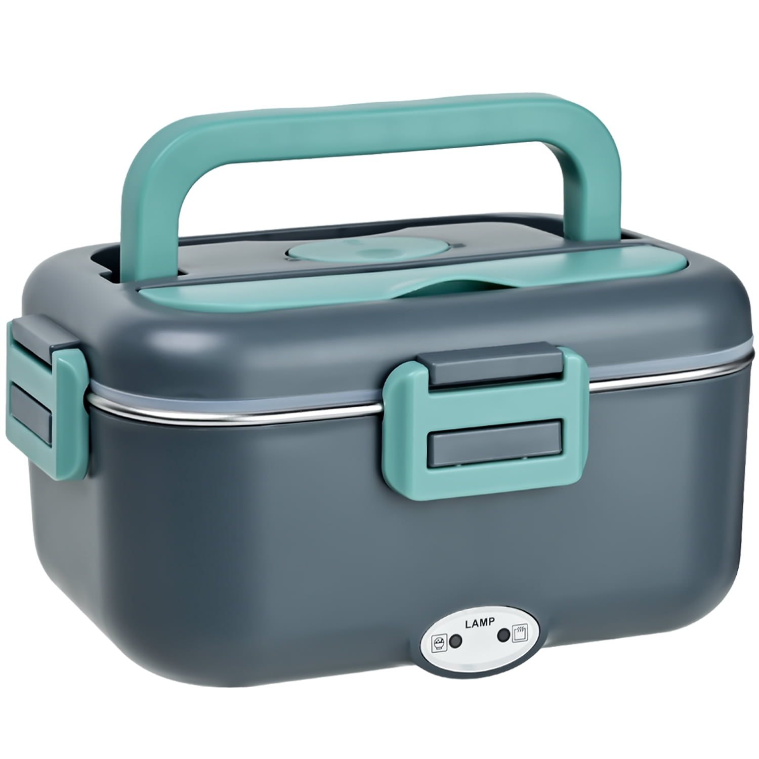 TINANA Electric Lunch Box Food Warmer 1.8L, 100W Heated Lunch Box for Adults, Portable Food Heater for Work, Car & Truck, Fast Heating and Stainless Steel Tray