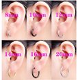 thumbnail image 2 of 2 unid/set de pendientes de aro pequeños de acero inoxidable para mujeres y hombres, Color dorado, círculo negro, anillo de oreja grueso, pendientes Huggie, Piercing de aro Tan Jianjun unisex, 2 of 2