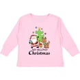 thumbnail image 3 of Inktastic My 2nd Christmas with Santa Reindeer and Tree Boys or Girls Long Sleeve Toddler T-Shirt, 3 of 5