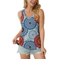 thumbnail image 3 of Airmenty Women's Summer Sleeveless V-Neck T-Shirt Casual Tank Tops Basic Blouse Shirts, 3 of 5