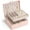 Green, variant on Jewelry Organizer Box Large Space Double-Layer Portable Velvet Jewelry Storage Box Leather Necklace Earrings Rings Case Box 1Pcs