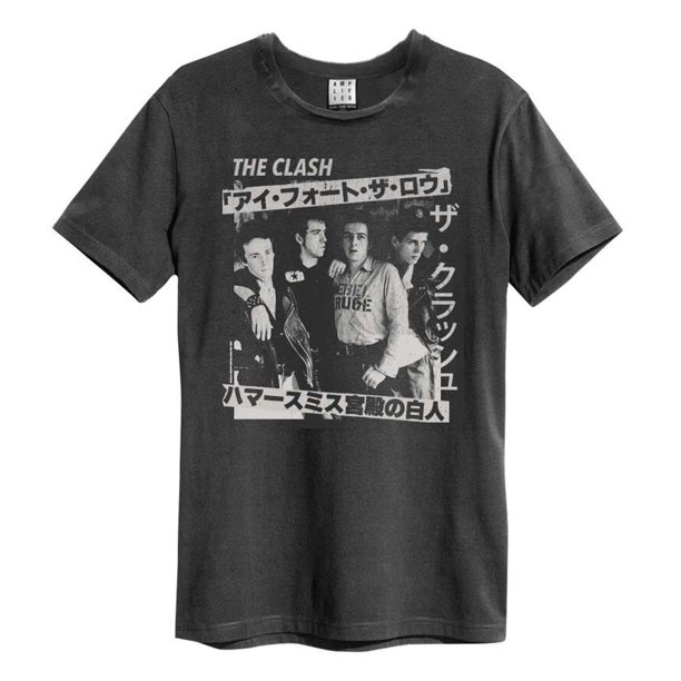 Amplified - Camiseta The Clash Tour Poster para Adultos Unisex (Carbón)