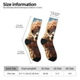 thumbnail image 2 of Rateoe Fluffy Alpaca Mountain Meadow for Women Casual Calf Socks - Cute Crew Socks - Thin Soft Above Ankle Socks Size 5-11, 2 of 6