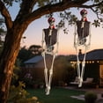 thumbnail image 5 of Life Size Full Body Skeleton, Pirate Themed Posable Halloween Skeleton Prop, 1 Count Realistic Human Bones Decor, For Haunted House Yard Lawn Indoor Outdoor Halloween Party Decoration, 5 of 5