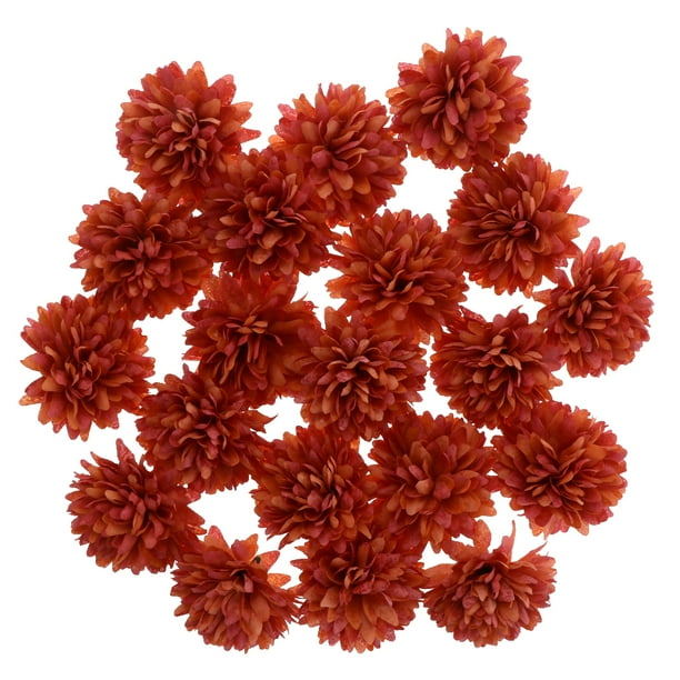 SIMULACIÓN ARTIFICIAL HIDRANGEA 20 CABEZAS FLORAL DECORACIÓN DE BODAS naranja