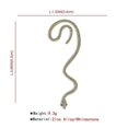 thumbnail image 3 of Simple Retro Earrings Snake-shaped Personalized Earrings Without Pierced Ears 2pcs, 3 of 4