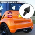 thumbnail image 2 of 2pcs Black Rear Bumper Guard Protector Tail Tuning Part for Mercedes-Benz for Smart Fortwo 2009-2014, 2 of 6
