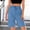 Blue high waisted bermuda shorts a1, variant on Cagogo Women Bermuda Shorts High Waisted with Pockets Casual Solid Basic Vacation Lounge Shorts for Women Summer Beachwear, Gray 2XL