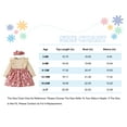 thumbnail image 2 of KIMI BEAR Newborn Baby Girls Dress Ruffle Long Sleeves Floral Dress Knit One-piece Apricot 3-6 Months, 2 of 8