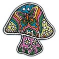 thumbnail image 1 of Dan Morris - Butterfly Mushrooms, Embroidered Iron-on/Sew-on Rayon Patch for Adult & Unisex, 1 of 1