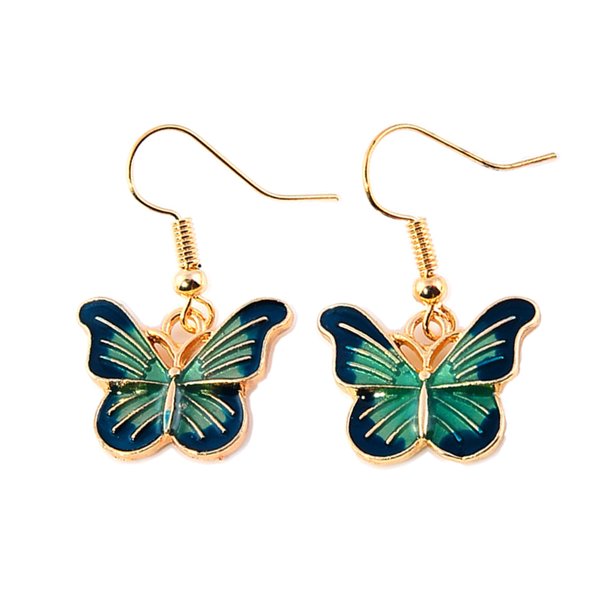 Pendientes de mariposa coloridos, joyas de moda y sencillas. MFZFUKR CPB-US-PSF559-6