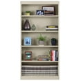 thumbnail image 4 of Sandusky Welded Steel Freestanding Bookcase Storage Cabinet, Putty, 4 of 6