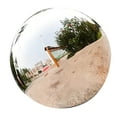 thumbnail image 3 of Tineasur  Silver Stainless Steel Garden Gazing Globe Outdoor Decoration Round Sphere, 3 of 6