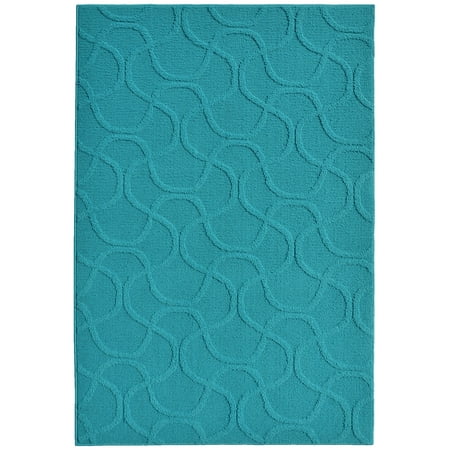 Traditional Rectangular Green - Mainstays Brentwood Collection Area Rug