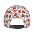 thumbnail image 6 of Daiia Strawberries print Baseball Cap Men Women Golf Dad Hat Adjustable Original Classic Low Profile Hat Unconstructed Plain Cap, 6 of 9