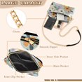 thumbnail image 3 of FORMRS Women Crossbody Purse with Chain Strap Vegan Leather Shoulder Handbag, Green Floral Pattern, 3 of 7