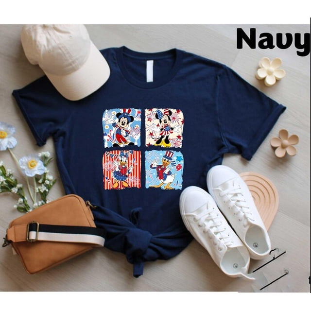 T-Shirt Graphique Disney Mickey Mouse Navy Memorial Day 2025 Toutes Tailles p-5TG