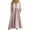 Pink, variant on Fashion 2023 Lindreshi Midi Dresses for Women with Sleeves Women's Summer New Solid Color Short-Sleeved Lace V-Neck Waistline Hem Dress