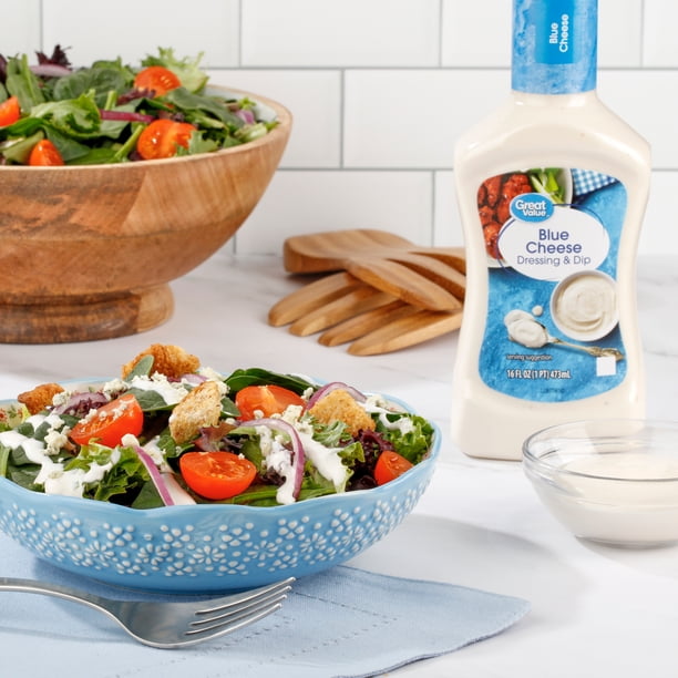 heinz blue cheese dressing 2x Heinz Blue Cheese Roquefort Sauces (2x400ml) main image 1