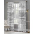 thumbnail image 3 of Grey Coastal Sheer Curtains 84 Inch Length 2 Panels Set, Summer Ocean Sea Ombre Starfish Corals Voile Window Treatment Rod Pocket Curtains Sheers Drapes for Bedroom/Living Room/Kitchen 52"x84"x2, 3 of 7