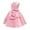 Pink, variant on QUOTAY Baby Girls Bow Dress Mid Length Casual and Party Gown for Toddlers Baby Girls' Dresses Dark Blue,100