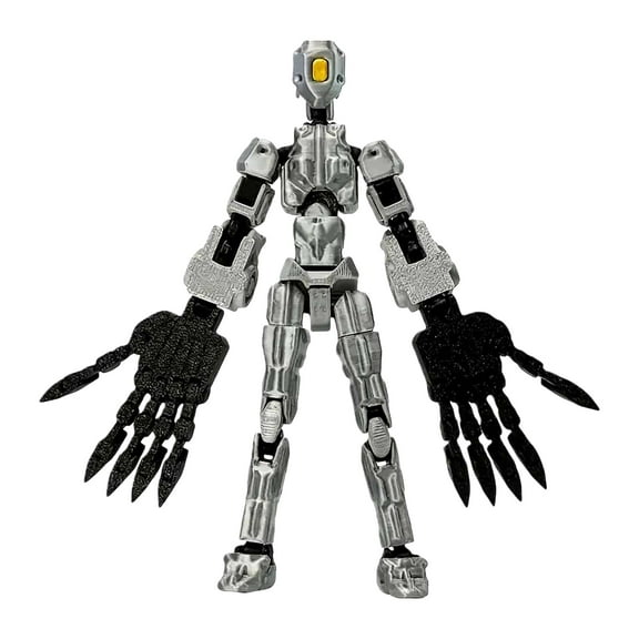 The Titan 13 Poseable Collectible - T13 Action Figure Series, An Unmatched Easter Gift for Serious Hobbyists（Silver）