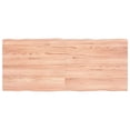 thumbnail image 1 of vidaXL Table Top Light Brown 140x60x(2-4)cm Treated Solid Wood Live Edge, 1 of 7
