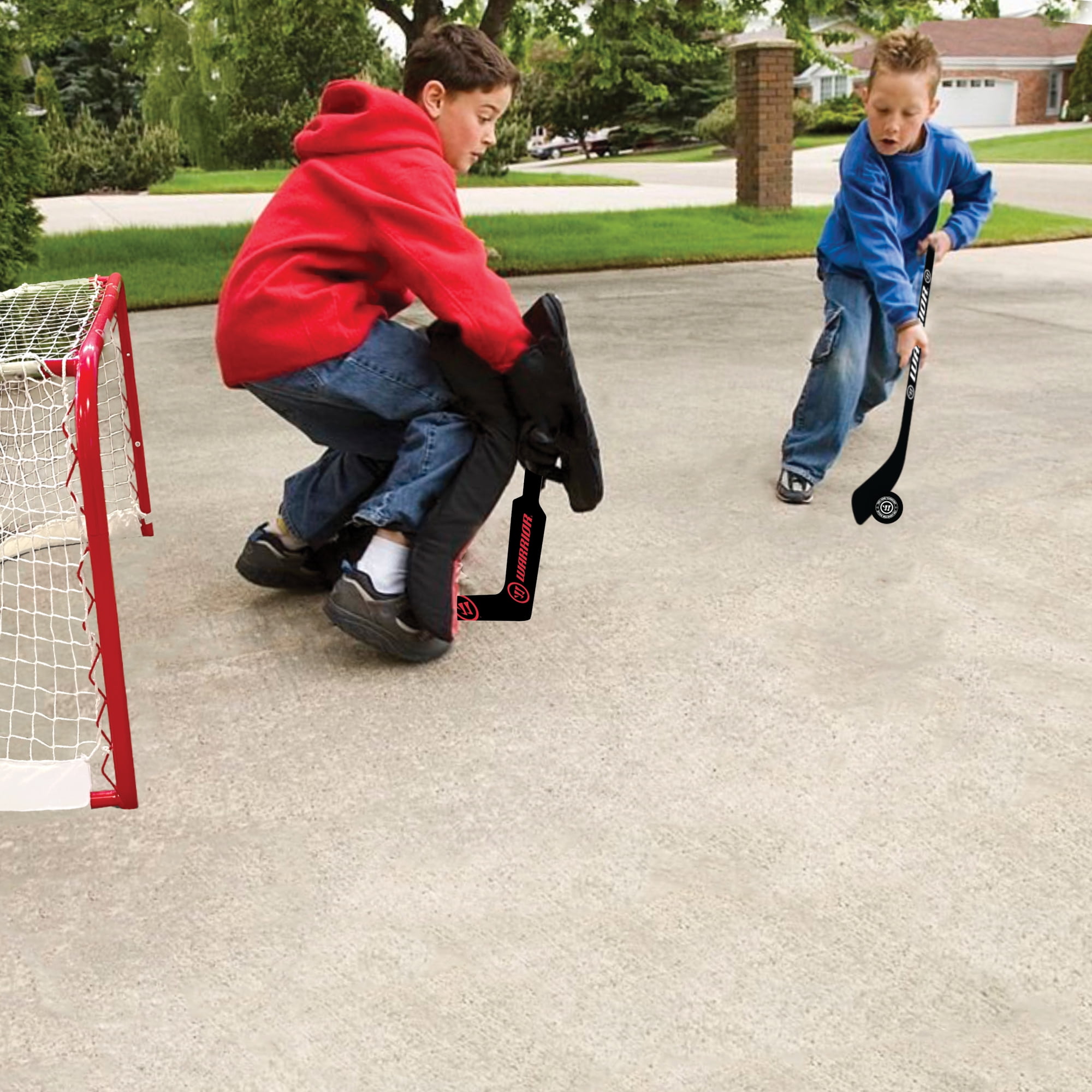 (2 pack) Warrior True-Form Mini or Knee Hockey Balls - Black - Set of 3 - Made of PU Indoor Unisex
