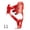 Red, variant on Mosiee Lightweight Bottle Cage for Cycling, Secure Bike Water Bottle Holder White