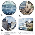 thumbnail image 3 of Designart "Coastal Village in Brittany French Coastal Beauty I" Nautical & Beach Floater Framed Canvas Wall Art, 3 of 7