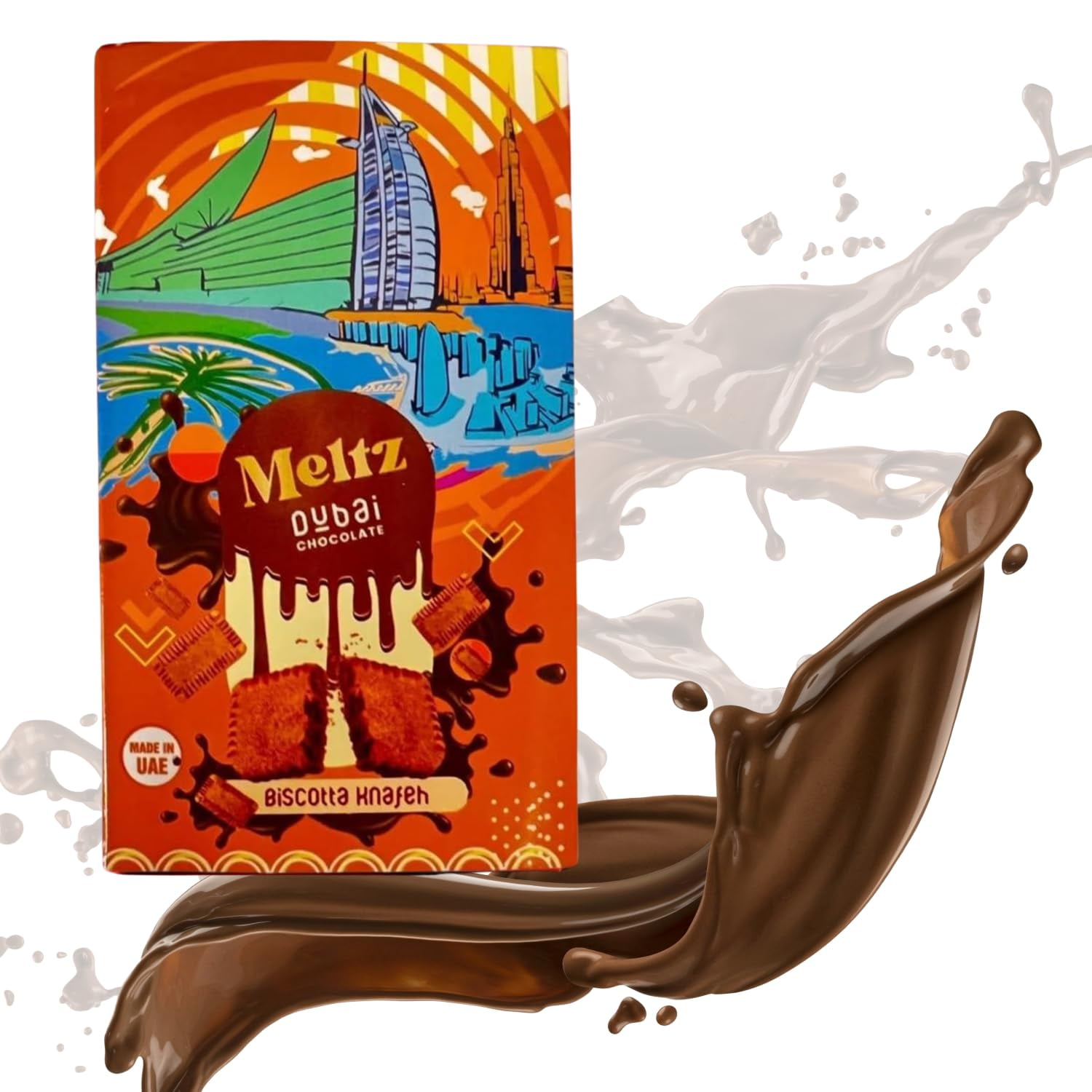 Meltz Dubai Chocolate Biscotta Knafeh - Walmart.com